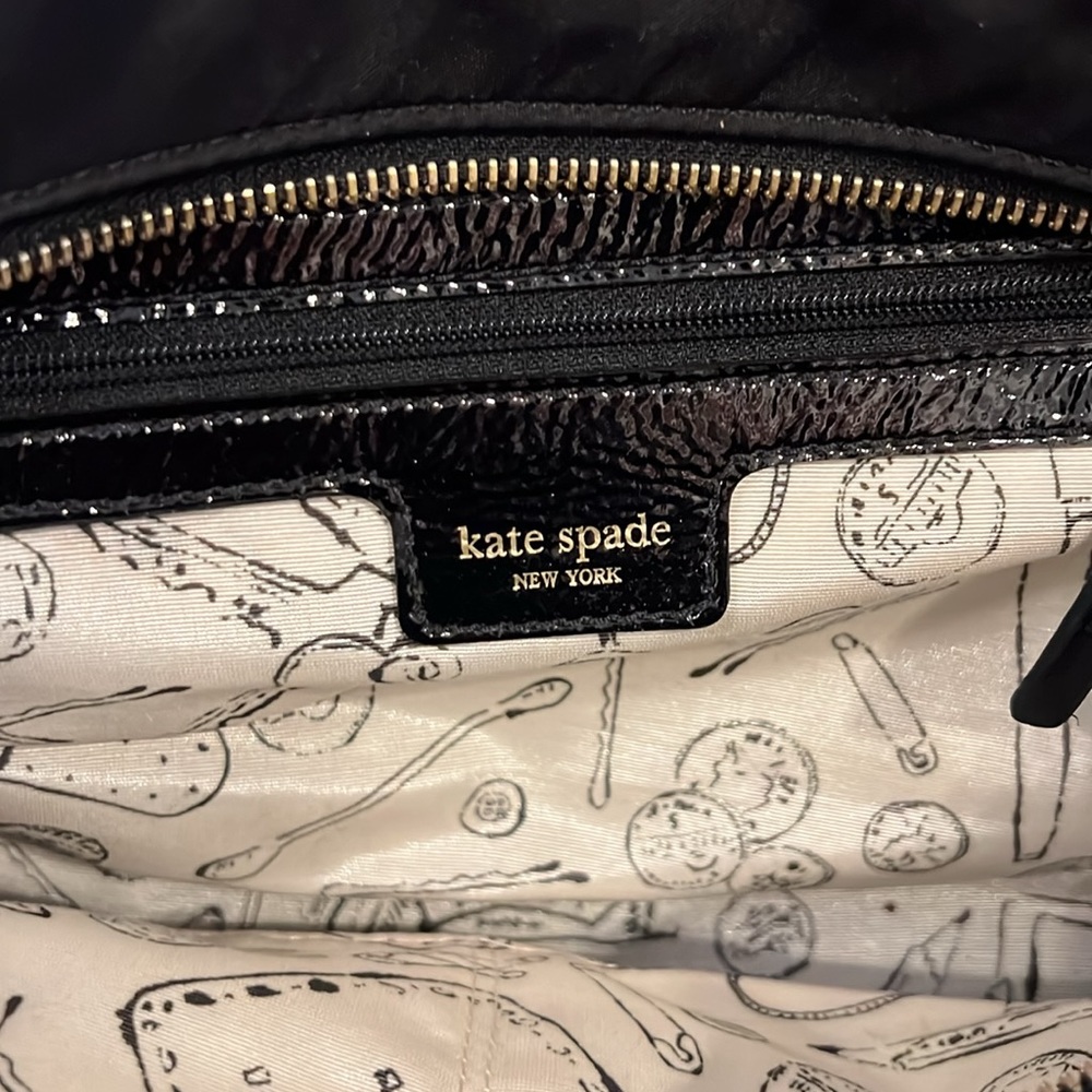 Kate Spade New York Nylon Small Karen Shoulder Handbag - Black With Dust Bag - Picture 7 of 9